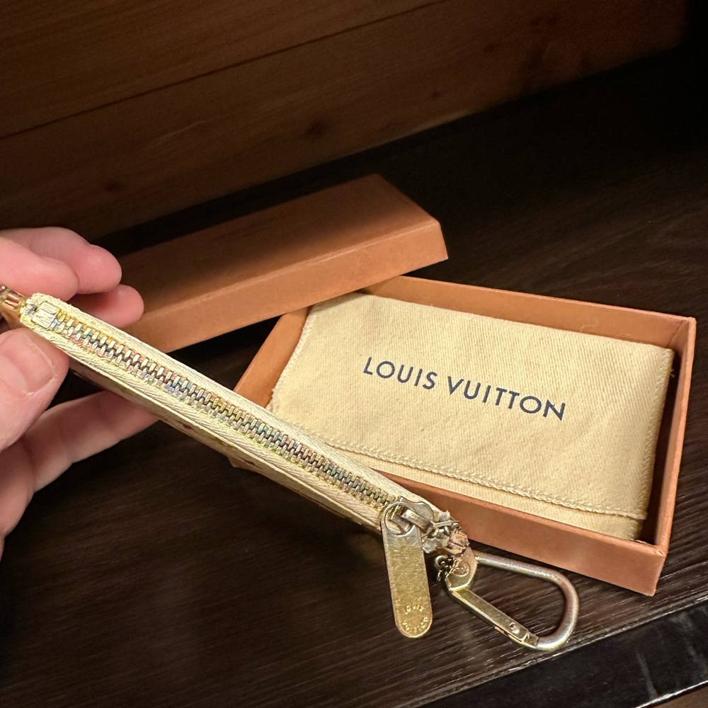 Louis Vuitton Monogram Multicolor Key Cles Pochette Pouch Card Case - Picture 3 of 6